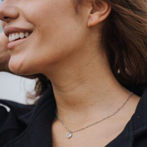 Colar Coração Radiante