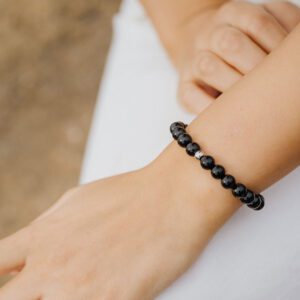 Pulseira de Pedra Natural Ónix