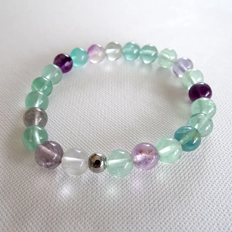 Pulseira de Pedra Natural Fluorite - Image 2