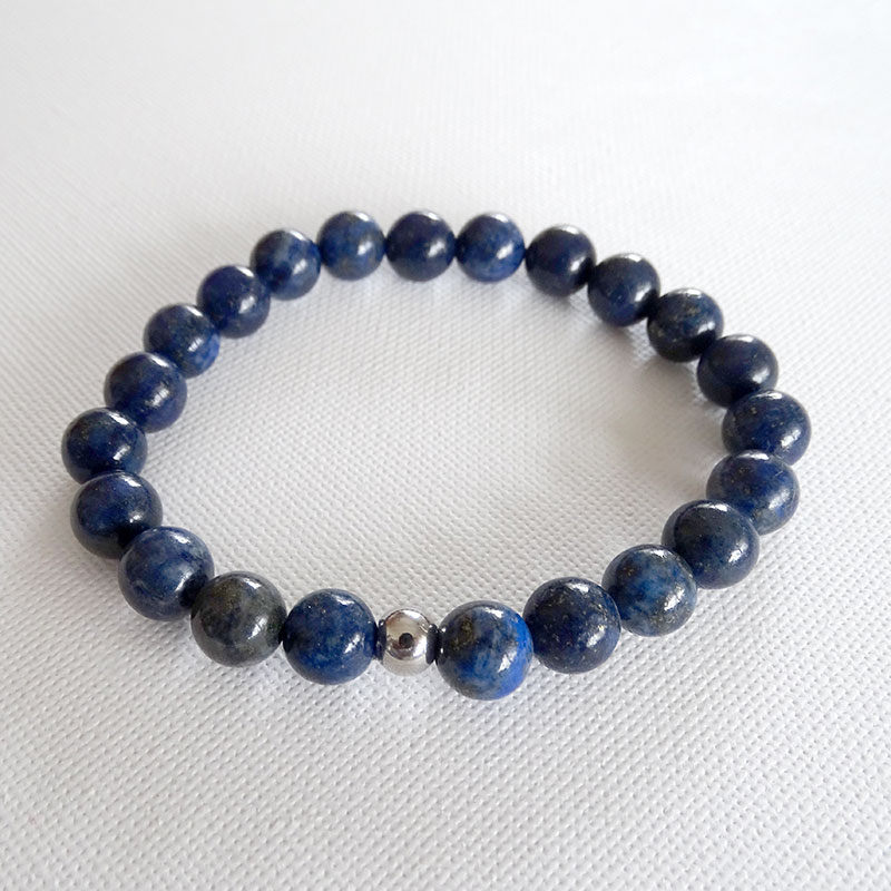 Pulseira de Pedra Natural Lápis Lazúli - Image 2